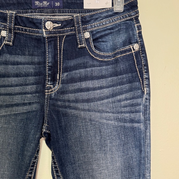 Miss Me Jeans Angelic Haven Skinny Mid-Rise  Style M5082S107 Size 30 - Picture 5 of 12